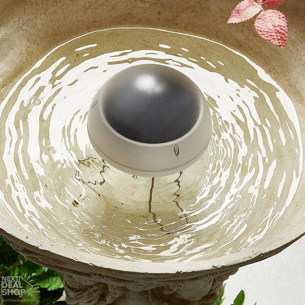 Solar-powered Bird Bath Wiggler - Attract Birds Discourage Mosquitoes!